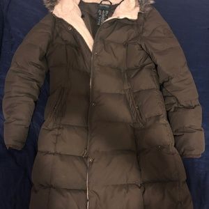 Dark green Ralph Lauren coat knee length